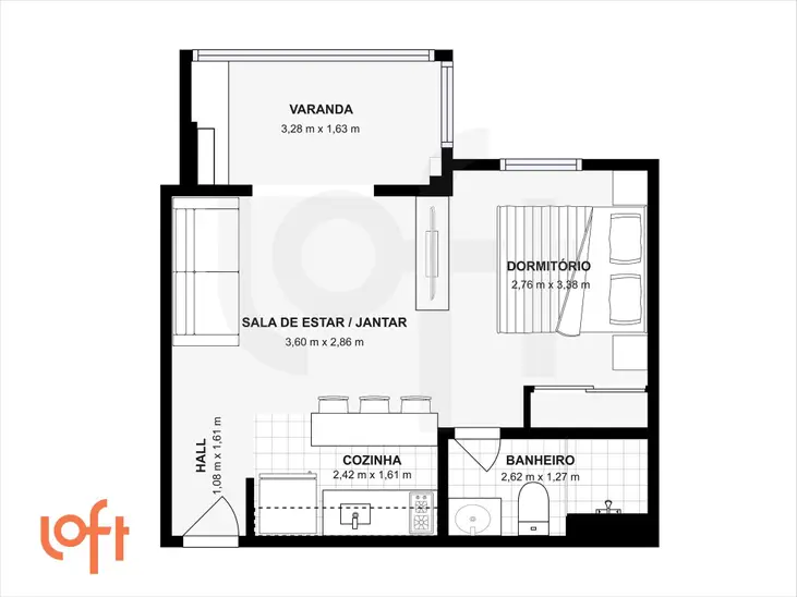Apartamento no Edifício You Now Brooklin - à Venda com 55m² e 2